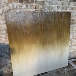 Z Gallerie Shimmery Gold Art Canvas