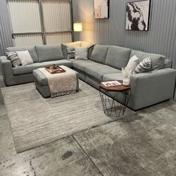 Flexsteel Gray Fabric Modular Sectional - FREE DELIVERY 🚚