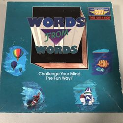 1993 Vintage Board Game - Words from Words by CDB Game Concepts U1