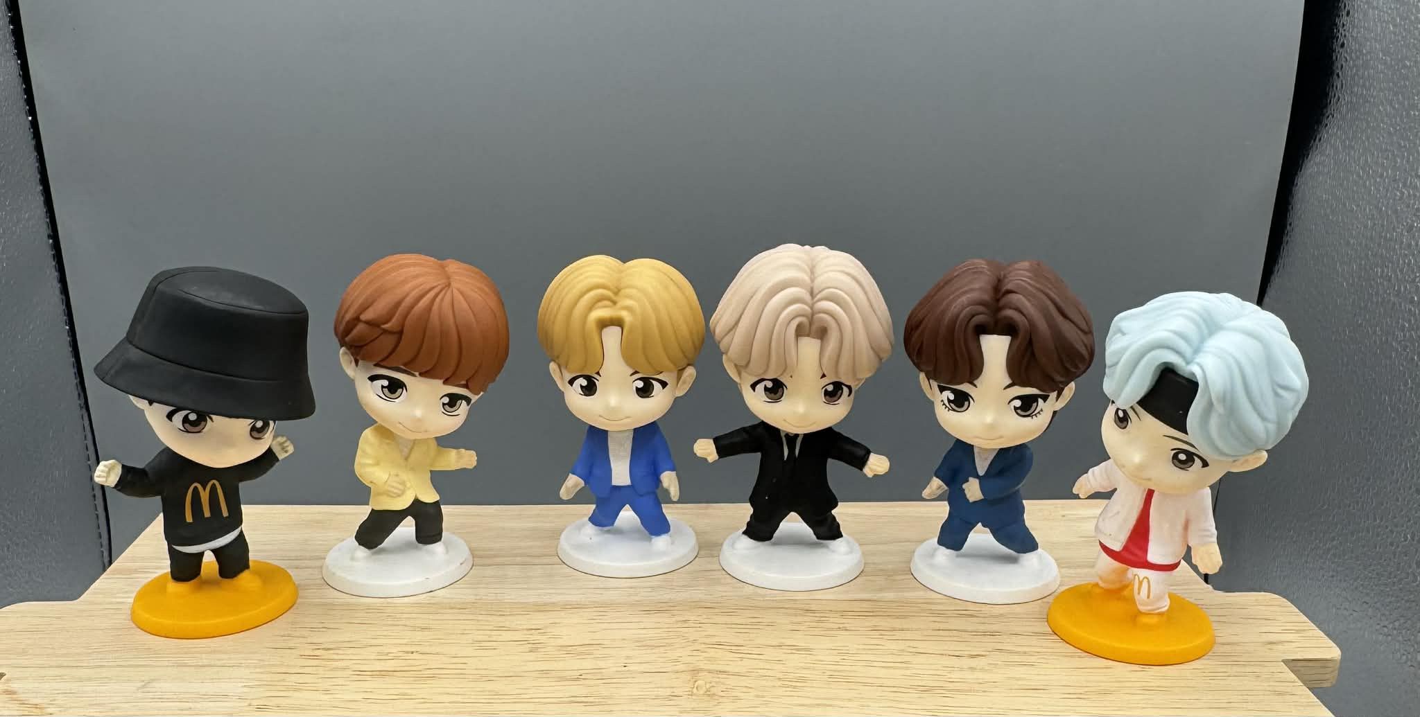 McDonald's 2025 TinyTAN x BTS Happy Meal collectible figures