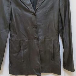 DKNY 100% Leather Blazer