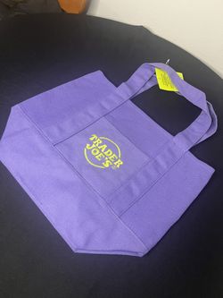Purple Trader Joes Tote New With Tags 