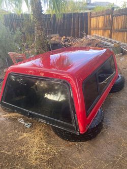 Red Truck Camper Shell Topper
