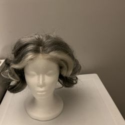 Human human Hair Wig By Soulady Wigs, Salt And Pepper, Really Nice Looks Authentic.