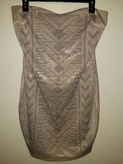 New Blinged Out Strapless Dress