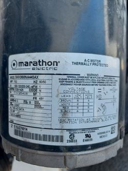 1 Pc. New Marathon 5KH32GNB812AX General Purpose Motor 220/240V