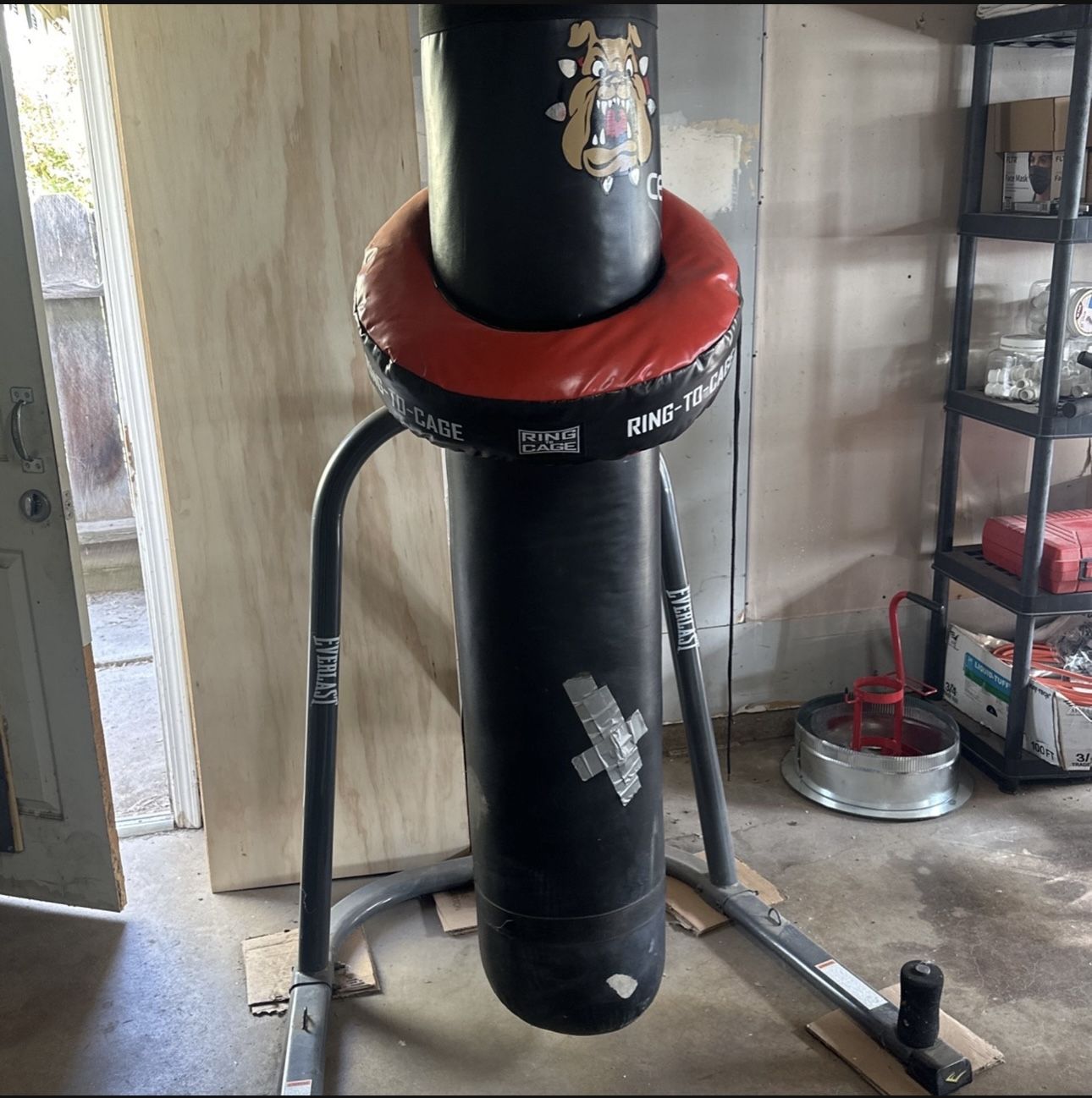 6 Ft Banana Punching Bag With stand And Uppercut donut.