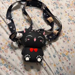 Black Kitty Shoulder Bag  (used)