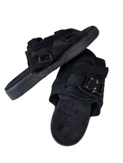 DRACO Slides 9, 9.5, 10 Mens Phantom Black Remastered NEW Sandals Shoes