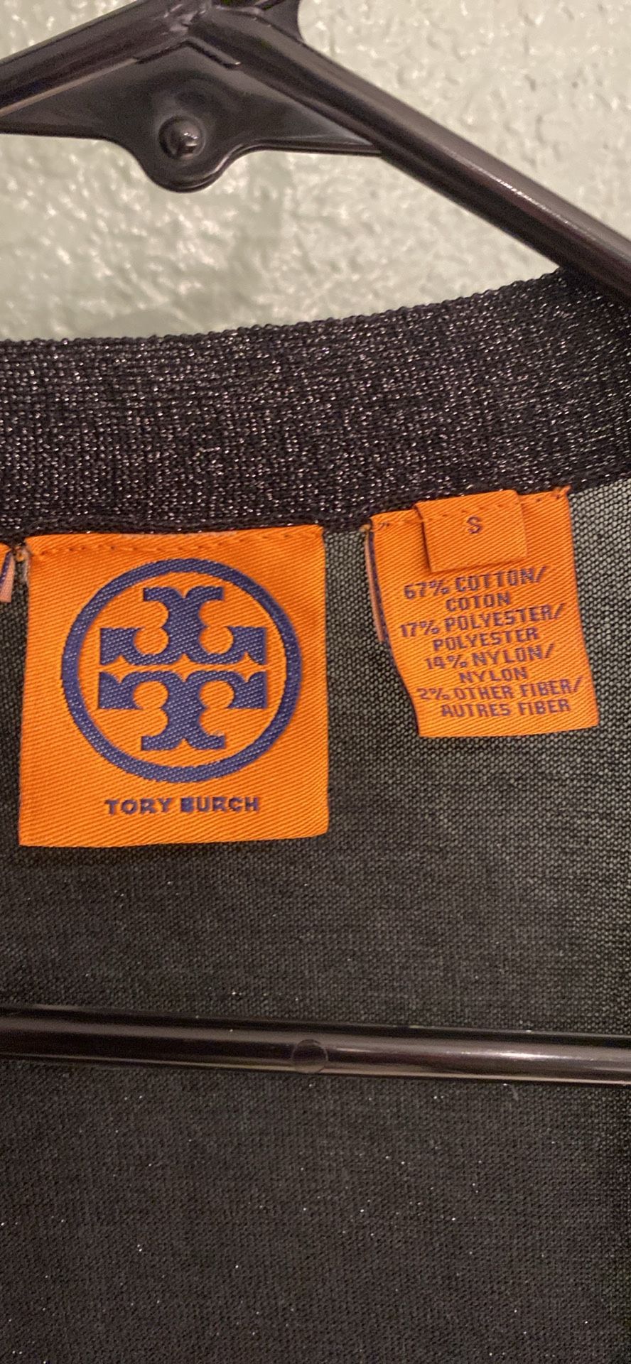 Tory Burch Sheer Shimmer Cardigan 