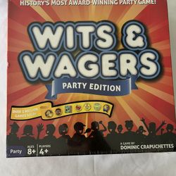 New Deluxe Edition Wits & Wagers Family Award Winning Party Game Sealed Unplayed