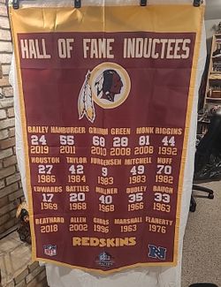 Washington Commanders Hall Of Fame Banner