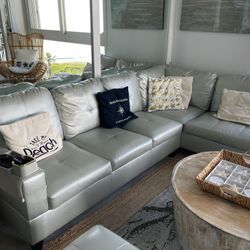 silver sectional sofa