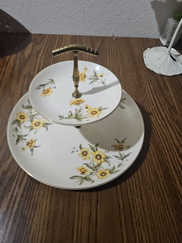 Flower Tea Party Serving Platter