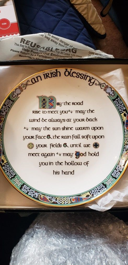 Irish Blessing Plate