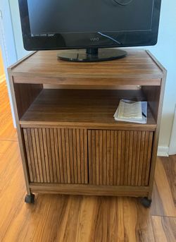 Vintage Wood TV Stand / Media Console with Storage