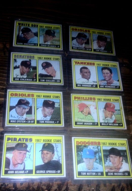 1967  Baseball Rookie Cards 