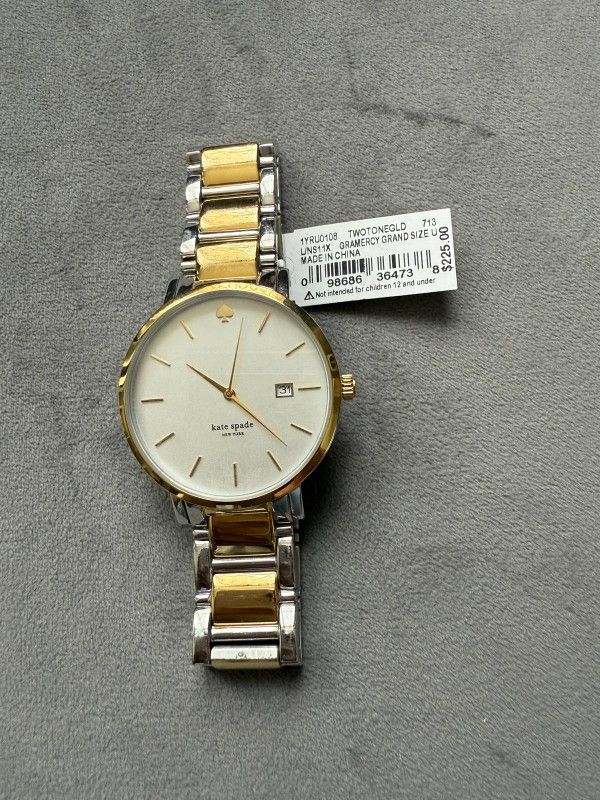 brand new 12 karat gold plated kate spade women watch with brand new battery. (MUST SELL TODAY!)
