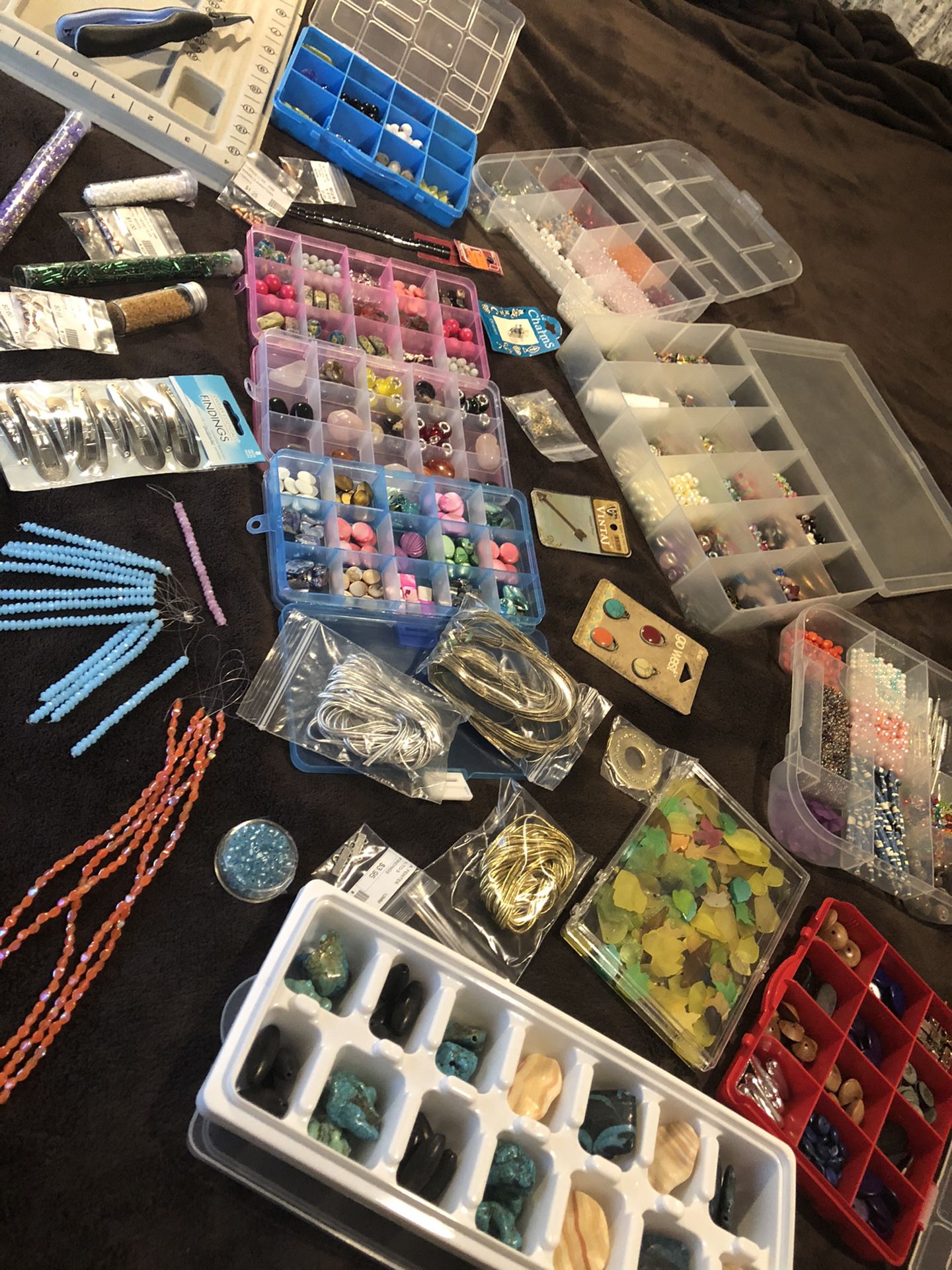 Lot 5, of beads and jewelry making supplies
