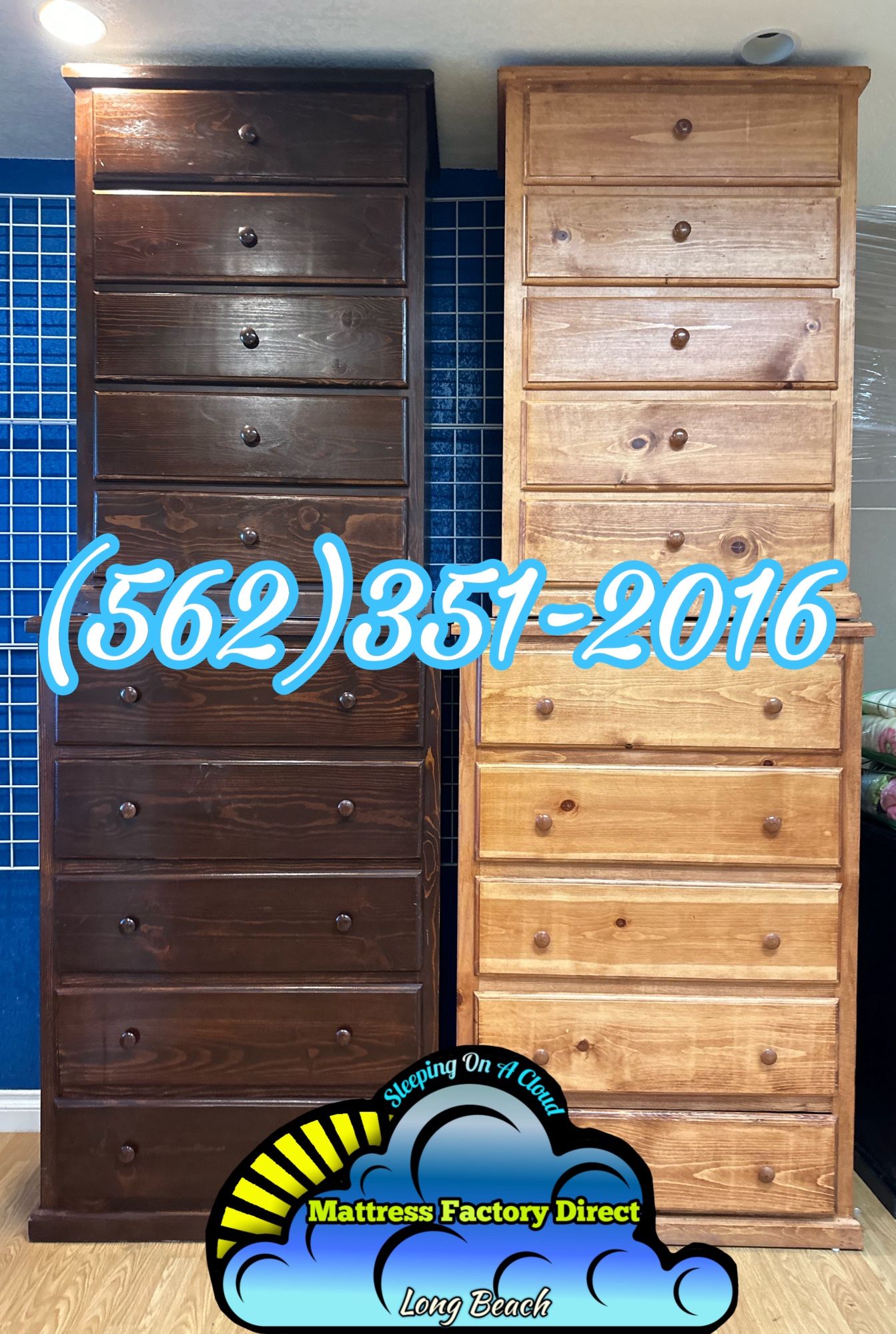 Five Drawer Dressser And Jumbo Pinewood Cajonera De Pino