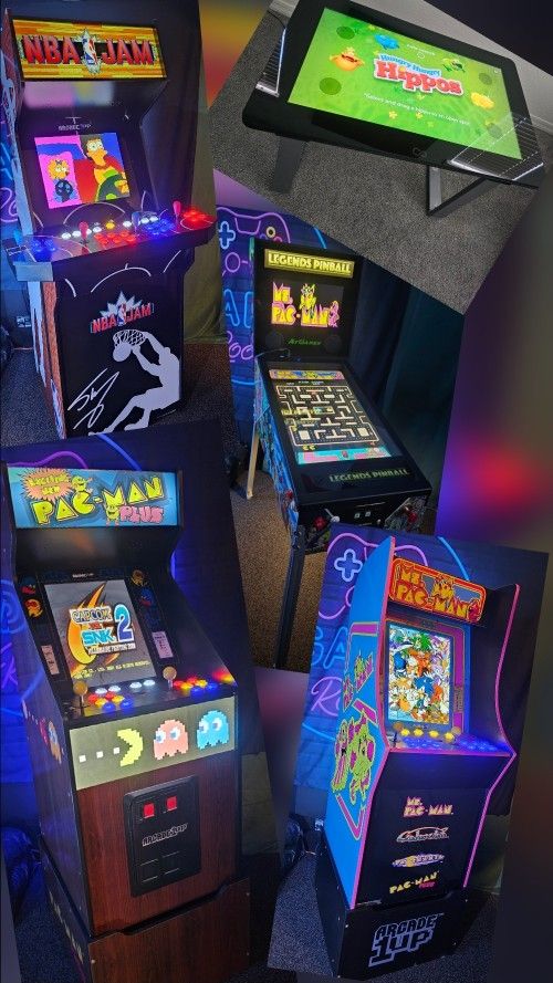 Retro Gaming Arcade 1up Machines With Over 15,000 Video Games