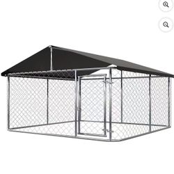 7x7Ft Outdoor Dog Cage, Dog Park, 