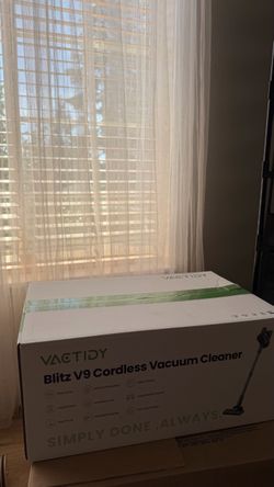 Vactidy Blitz V9 Cordless Vacuum Cleaner – Lightweight Stick Vacuum with LED Light, Digital Display