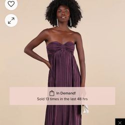 Dark Purple Saris Dress LULUS 
