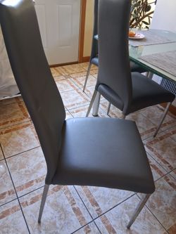 Four Grey Chairs