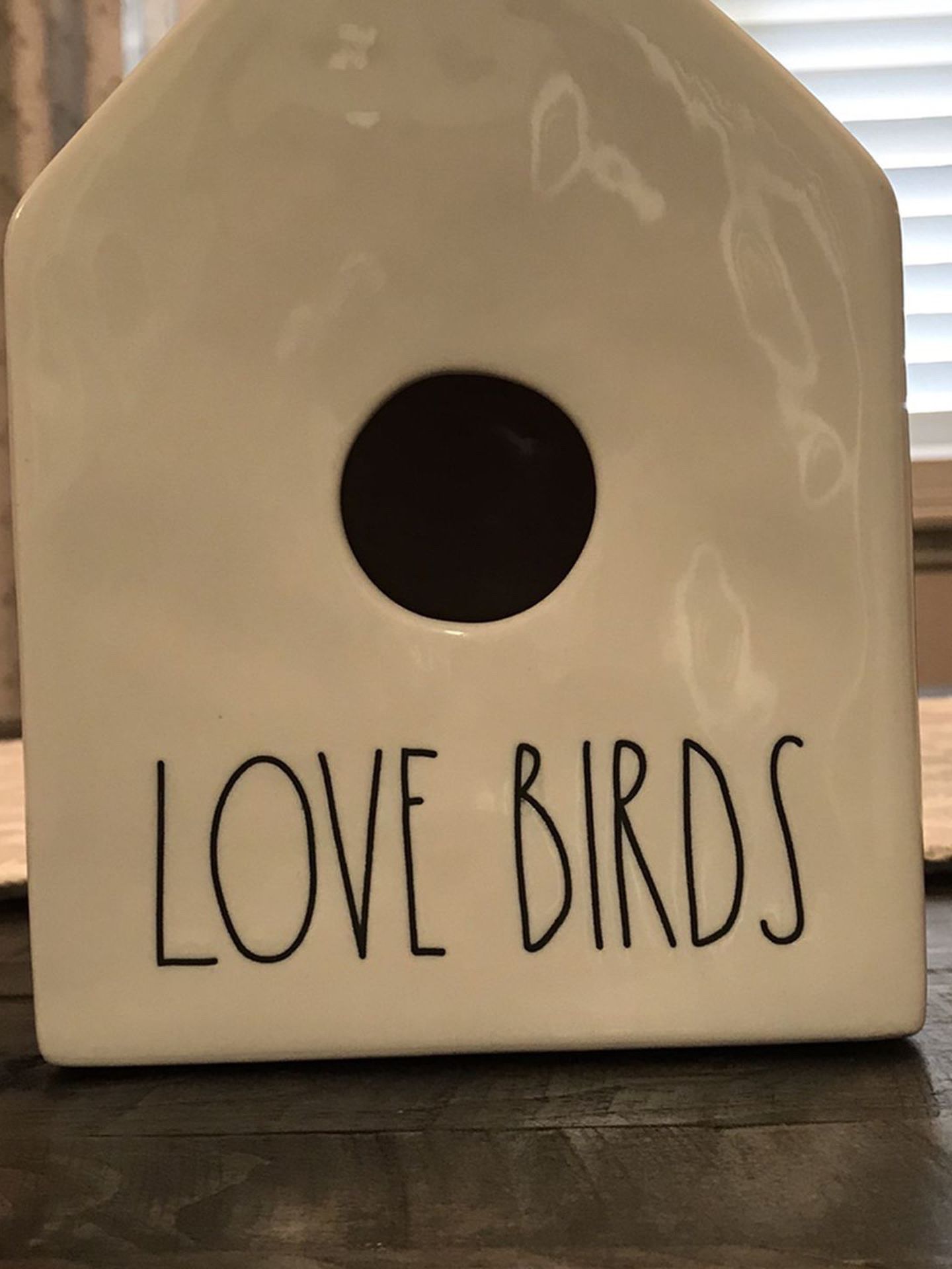 Rae Dunn Love Birds Bird House