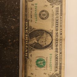 Billete de colección de $1