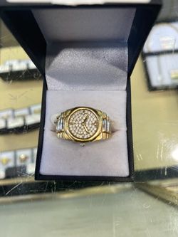 Watch Ring 14k Gold two tone