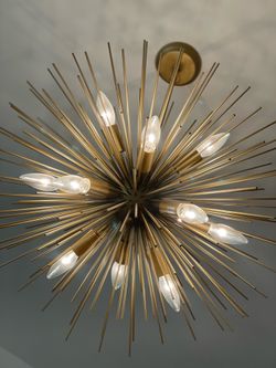 Modern Brass chandelier