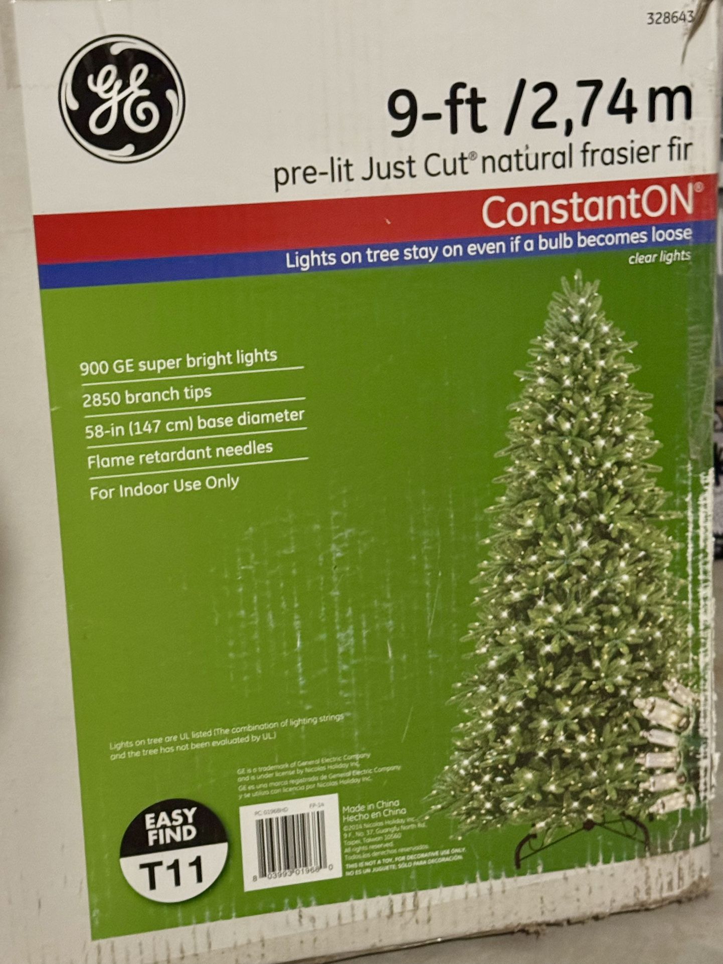 GE 9 Ft Pre-lit Christmas Tree