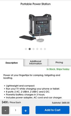 Brand New Portable Power Station 