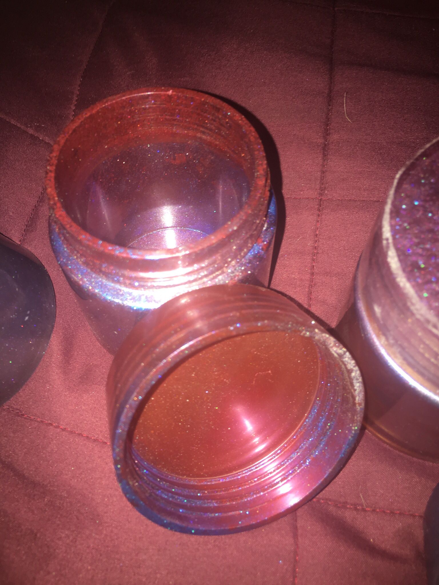 Screw top Stash Jars, Or Trinket Containers With Lid 