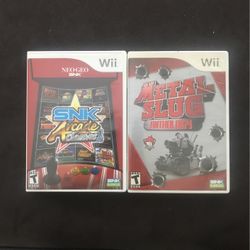 Wii Snk Arcade Classics And Metal Slug Anthology ClB