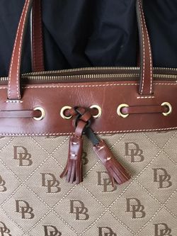 Dooney & Bourke Brown Tan handbag purse