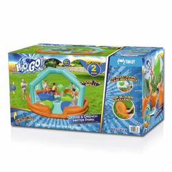 Bestway H2OGO! Dodge & Drench Kids Inflatable Water Park with Air Blower - NEW 