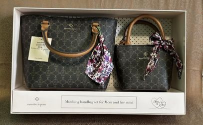 Nanette Lepore Mommy & Mini 2 handbag set. New In Box.