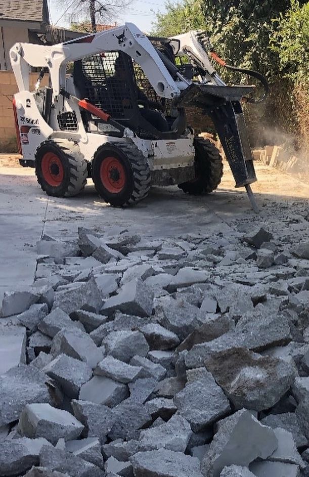 Bobcat - Excavator - Demo - Concrete
