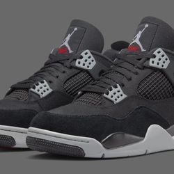 Jordan 4 Black Canvas