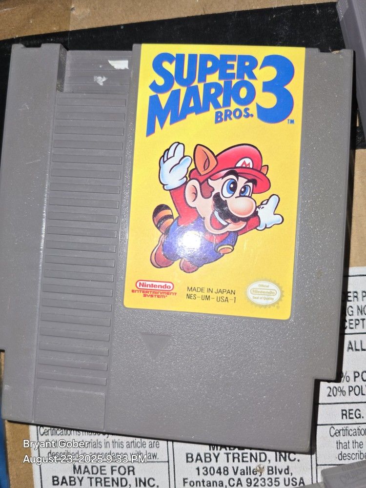 Ultra Q*bert game cartridge for NES.