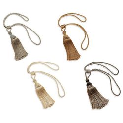 Elegant Window Tassel Tie Back (2) In Gold