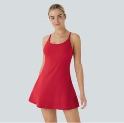 ❤️ NEW Halara SoftlyZero Backless Active Dress Black Size L