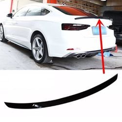FITS 18-23 AUDI A5 S5 2DOOR COUPE GLOSSY BLACK RS5 STYLE TRUNK SPOILER WING