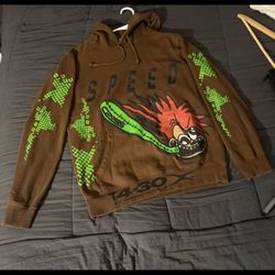 Cactus Jack Travis Scott Small Brown Speed Hoodie