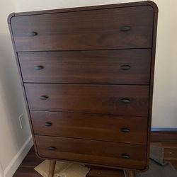 New Mid Century Chest.  Dark Walnut Finish.  35x17x53H.  Free Delivery!