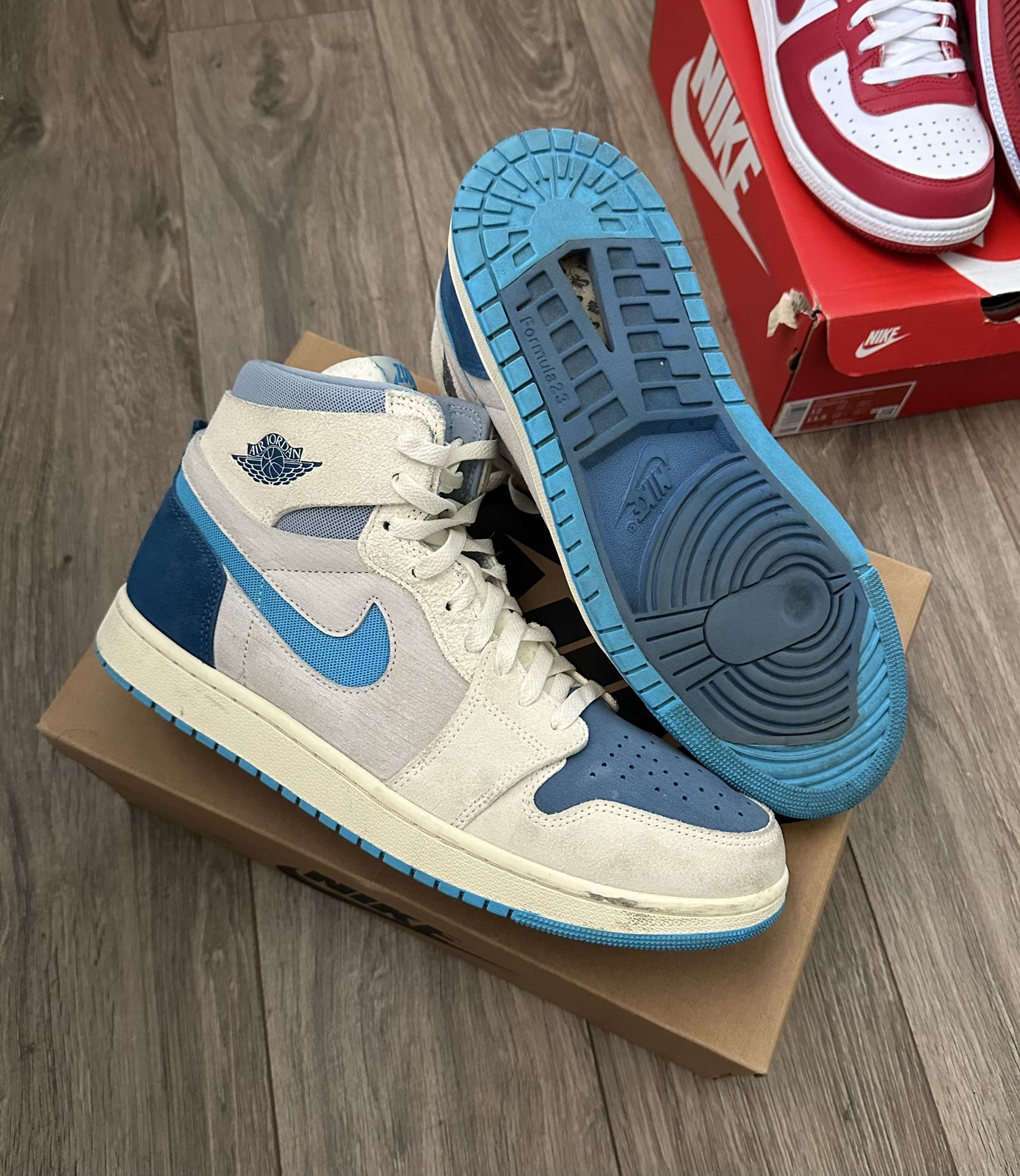 Jordan 1 High Dark Powder Blue Size 11.5