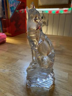 GERMAN CRYSTAL WOLF STATUE!!!